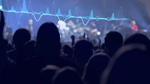 Slo-mo of clapping at a concert 库存影片 55551683