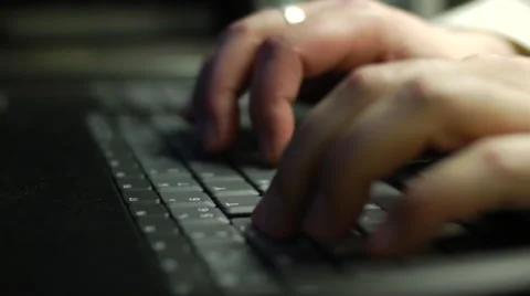 Slo-Mo Keyboard Typing Vidéo 40732769