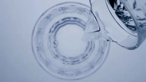 SLO MO LD Water being poured into a glass Cold, purified water pouring into Stock Footage 265847608