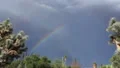 slo mo lightning strike and rainbow- Video HD