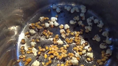 Slo-mo of making popcorn Stock Footage 56352501