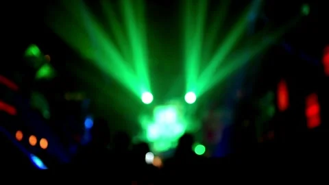 SLO MO scene under laser lighting in nightclub Abstract party background VJ.. Stock Footage 265762555