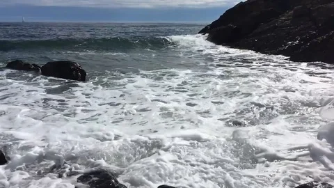 Slo mo small waves 01 Video stock 115590512