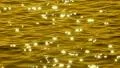 Slo-mo sparkling water. Gold. HD Footage