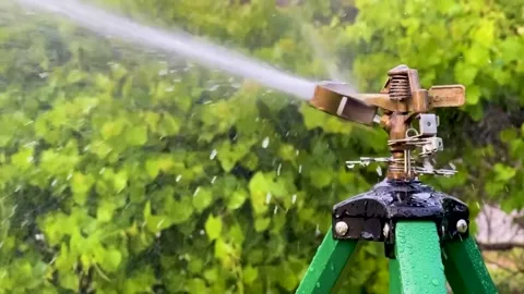 SLO MO Sprinkler Head Stock Footage 189535149