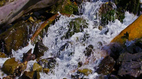 Slo-mo stream HD Video stock 33737088