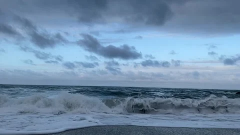 Slo-mo waves Vidéo 254640506