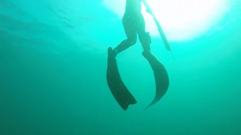 Slo Motion Diver Video stock 107039264