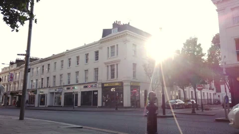Sloane Square, shopping are on the boundaries of the central London districts of Vidéo 329400749