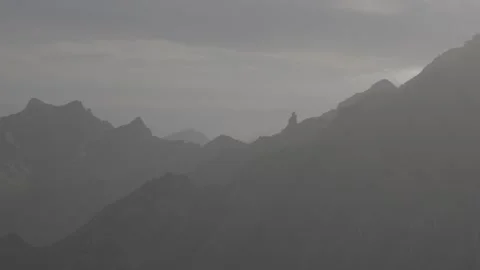 SLog3 Evening sun over mountains in Tenerife Stock Footage 328242209