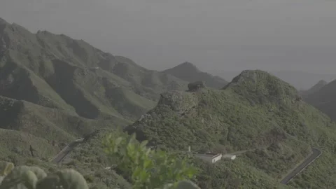 SLog3 Evening sun over mountains in Tenerife Stock Footage 328242604
