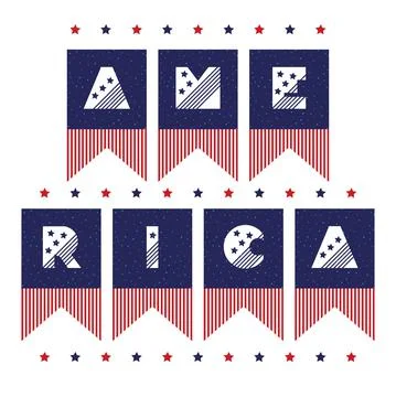 Slogan vector print for celebration design 4 th july in Stock Illustration