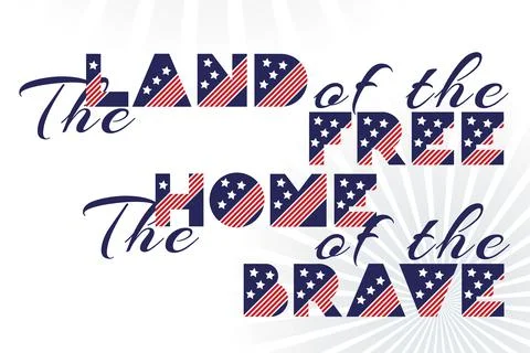 Slogan vector print for celebration design 4 th july in Stock Illustration