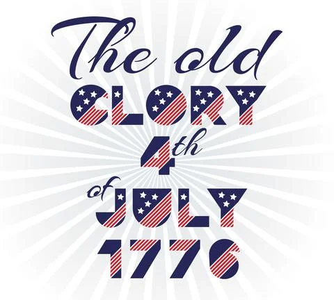 Slogan vector print for celebration design in vintage style Stock Illustration