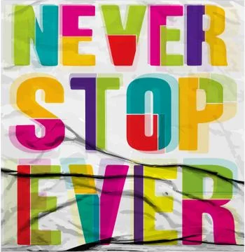 Slogans typography design Stock Illustration