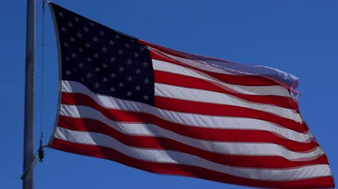 SloMo American Flag 스톡 동영상 42564468