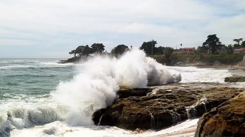 SloMo-BigWaves-2 Stock Footage 115361996