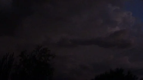 Slomo cloud sheet lightning bursts and flashes - 2 Stock Footage
