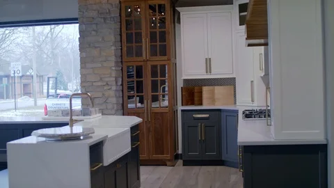 SLOMO SHOT OF A NEW KITCHEN 스톡 동영상 105416949