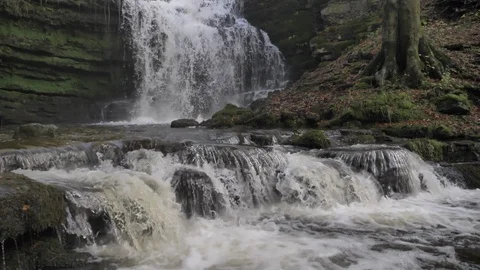 Slomo waterfall Stock Footage 123985275