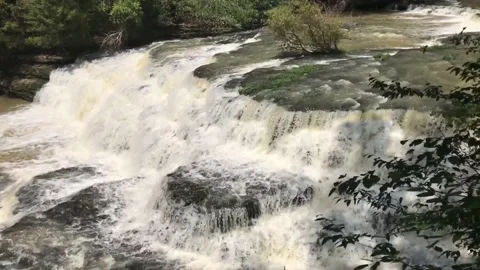 SloMo Waterfall Stock Footage 136755689