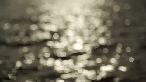 Slomotion Sun Light Bokeh River Reflection Stock Footage 232468003