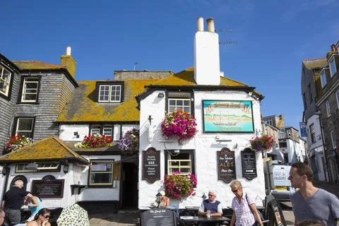 The Sloop Inn in St Ives, Cornwall, UK. Stock Photos