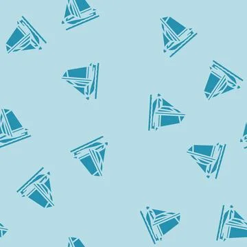 Sloop sailing sport glyph vector seamless pattern Stock Illustration