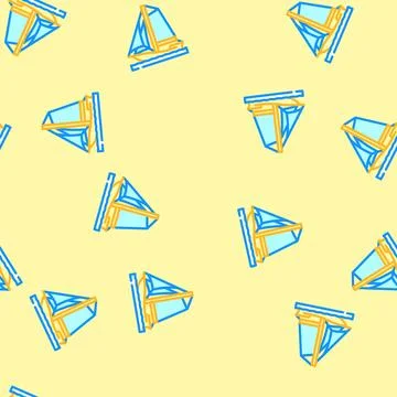 Sloop sailing sport vector seamless pattern Stock Illustration