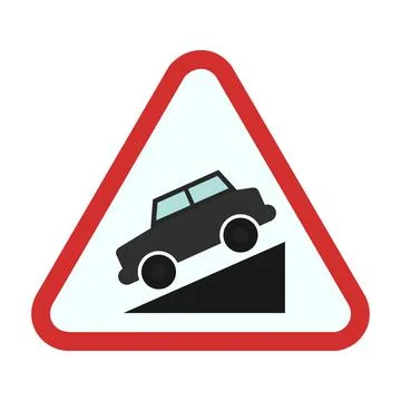 Slope ahead Stock Photos