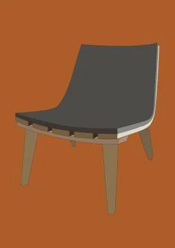Slope Chair Stock-Illustration
