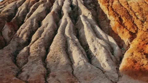 Slope of the clay hill Stock Footage 133362427