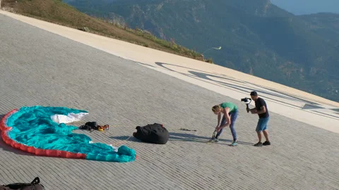 Slope for paraglide. 動画素材 237965117