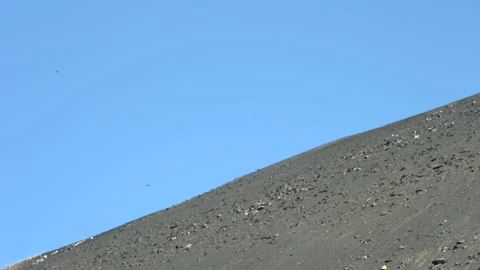 The slope of the slag mountain Stock Footage 167552296