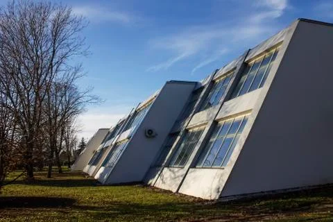 Slope windows Foto stock