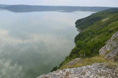 The slopes of the Dniester. Stock Photos