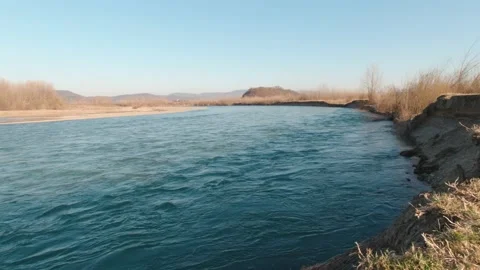 On The Slopes Of The River Stock Footage 194475005