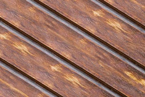 Sloping boards wooden pattern base dark brown parallel sloping country Stock Photos