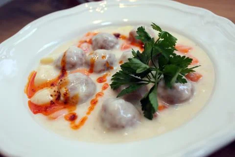 Slops meatballs Stock Photos