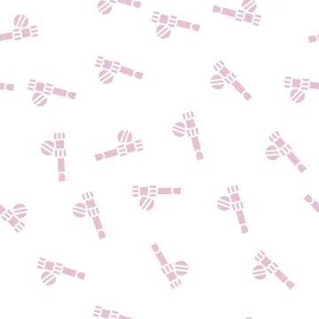Slopt head screwdriver bit glyph vector seamless pattern Stock Illustration