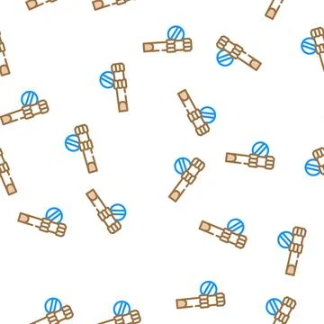 Slopt head screwdriver bit vector seamless pattern Stock Illustration