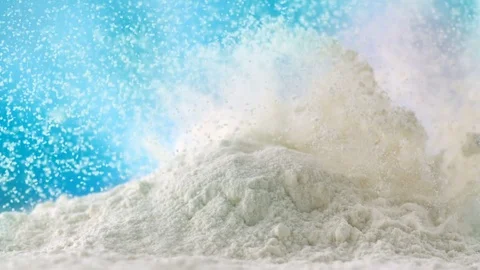 Сlose up of Pouring Flour Powder. Video stock 78298460