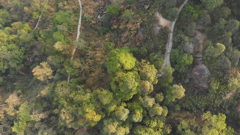 Сlosed pit Large rocks with a walking trail. Black Lake. Stock Footage 102542074