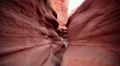 Slot Canyon 07 Peek A Boo in Grand Staircase Escalente Canyoneering Zoom In HD Footage