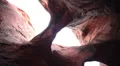 Slot Canyon Dolly 08 Peek A Boo in Grand Staircase Escalente Arch Rock HD Footage
