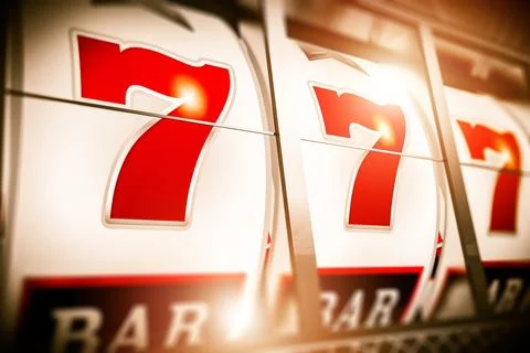 Slot Fruit Machine Closeup Stock Illustration