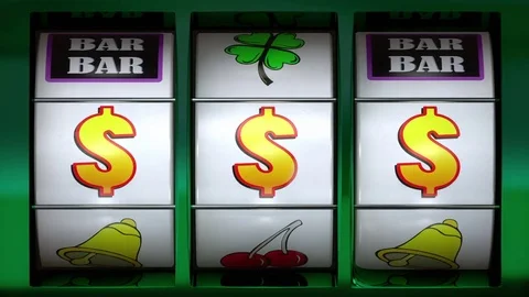 Slot Machine and winner animation Stock Footage