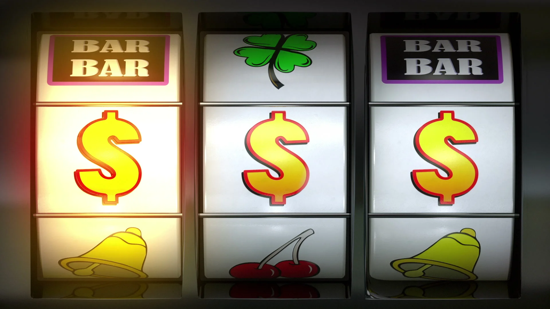 Slot Machine animation showing winning | Stock Video | Pond5