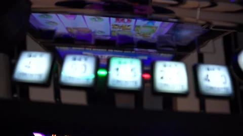 Slot Machine Blinking Buttons Stock Footage 40814289