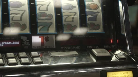 Slot machine with blinking lights Stock Footage 62270830